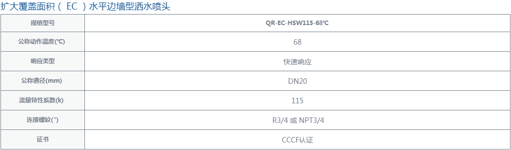 洒水喷头规格参数